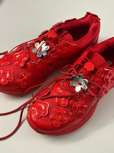 Shoelace flowers